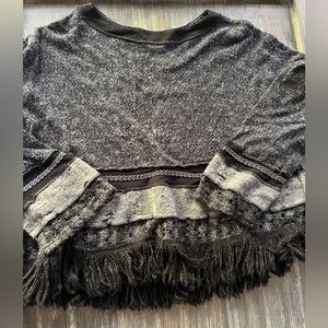 Nordstrom unique Neil & David loose fit crop style distressed sweater
